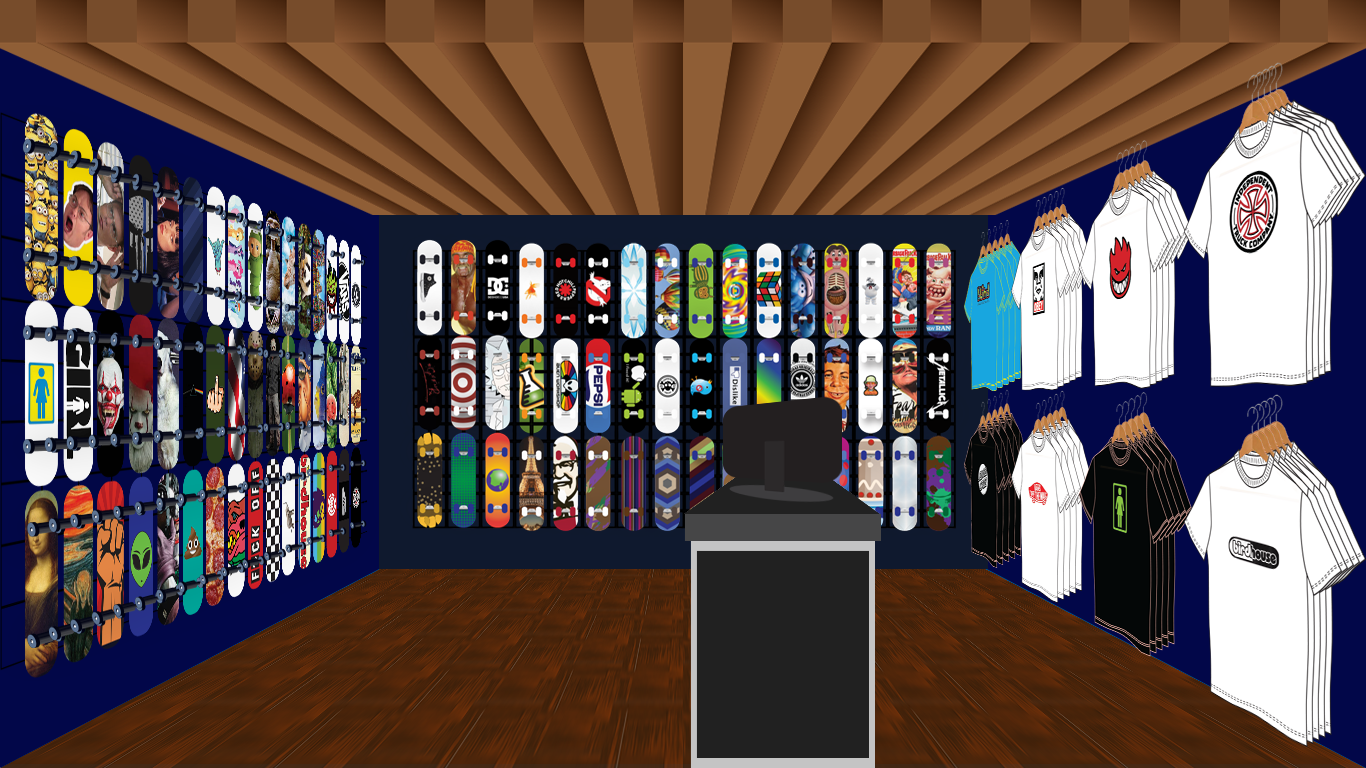 Record Store/ Fruit Store/ Skate Shop Illustration  Designs by