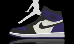 Jordan 1 Court Purple Dark Reflection